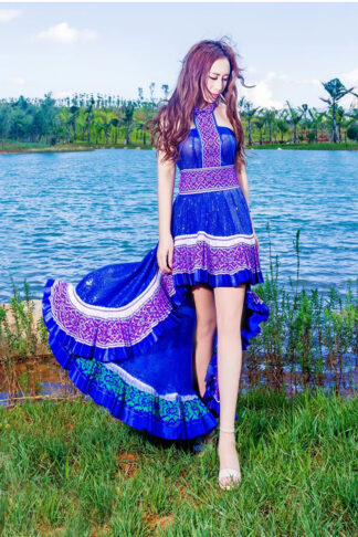 Bộ váy dân tộc H’mông cao cấp - Hmong Fashion New
