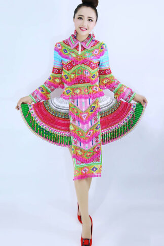 Bộ váy dân tộc H’mông cao cấp mới nhất 2021