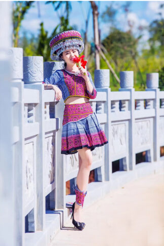 Bộ váy đầm thổ cẩm dân tộc H’mông - Hmong Fashion