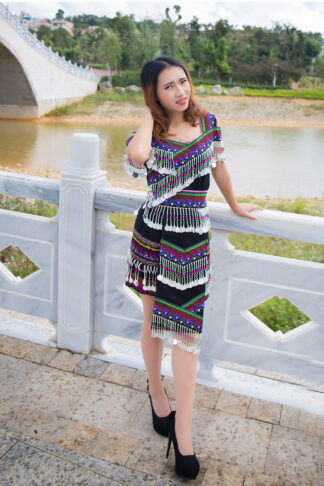 Bộ váy dân tộc Hmong cao cấp mới nhất 2021