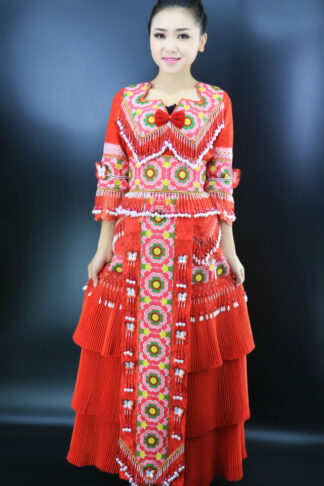 Bộ váy Trang phục dân tộc H’mông cao cấp mới